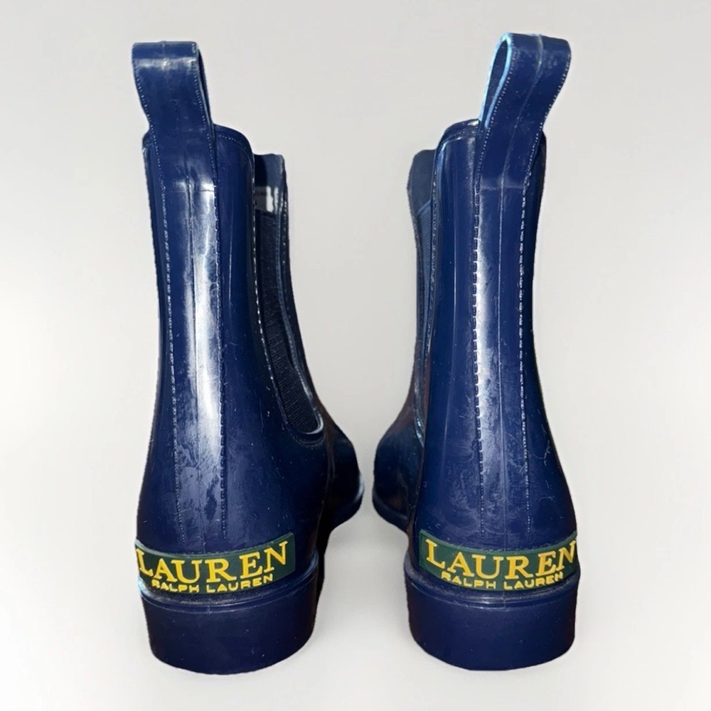 Lauren Ralph Lauren Tally Chelsea Rain Boots Women’s 7 Blue 7B Business - Picture 4 of 4